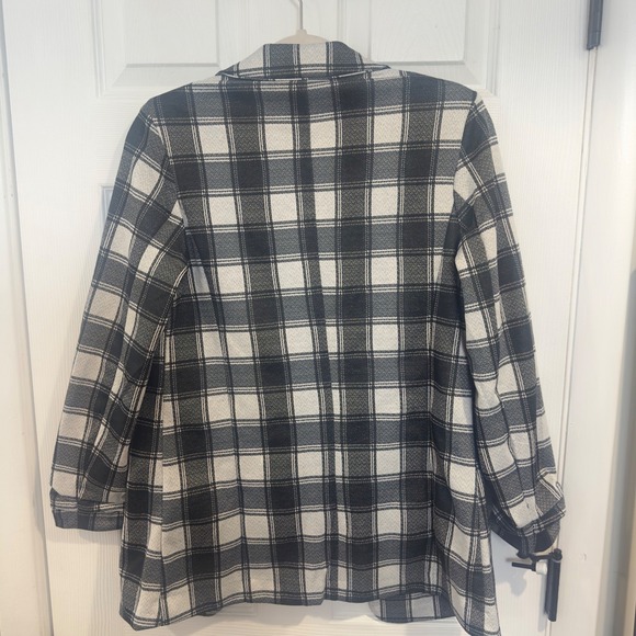 Philosophy Republic Clothing Plaid Blazer Jacket Women's Size S P Black - Picture 8 of 9